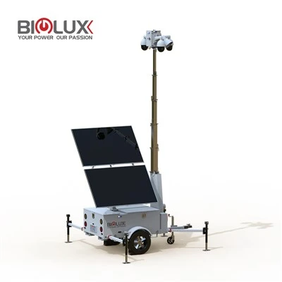 Starlink-Spreman mobilni solarni CCTV toranj za prikolicu